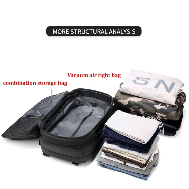 Anti Theft Vacuum Compression Travel Backpack